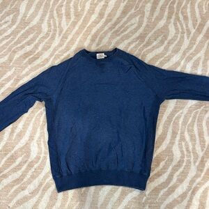 Faherty Men's Navy Crewneck Sweater